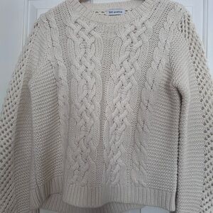 Cream Cable Knit Sweater